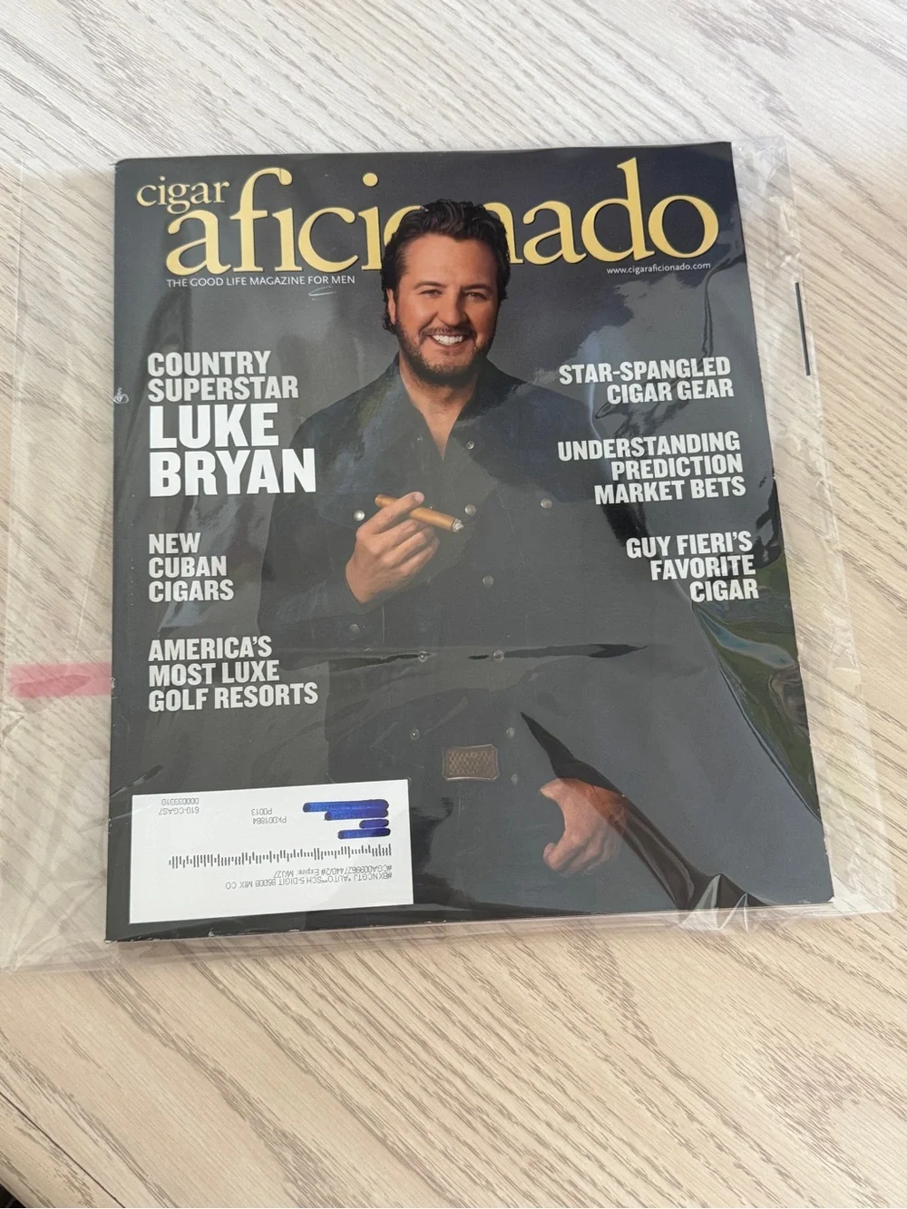 Cigar Aficionado Magazine July/August 2026 Luke Bryan Cover